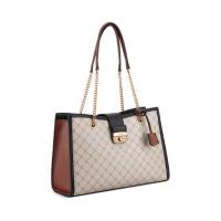 ราคา NINE WEST รุ่น THATCHER LRG JET SET NBG133224 กระเป๋าใบใหญ่ สีเบจ สีดำ (20951558448)
