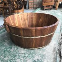 ราคา ถังไม้สัก ถังแช่ไวน์ อ่างไม้สปาสีโอ๊ค อ่างสปามือ อ่างไม้ 45cm อ่างแช่เท้าสไตล์คลาสสิค อ่างสปาเท้า อ่างสปา อ่างแช่มือทำจากไม้อย่างดี (14965081585)