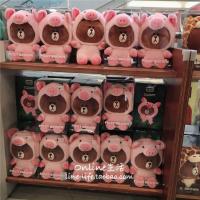 ราคา ซื้อจากเกาหลี line Friends บราวน์แบร์25ซม ชุดลูกหมูจิ้งจอกตุ๊กตาขนฟูๆตุ๊กตาของขวัญตุ๊กตา (5866020605)