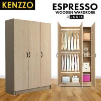 ราคา ตู้เสื้อผ้า ตู้เสื้อผ้าไม้ 2ประตูและ3ประตู คุณภาพดี แข็งแรง 2 or 3 Door Wardrobe (21370754957)