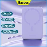 ราคา Baseus Power Bank 20000mAh Mini Magnetic Wireless Fast Charge With Auto wake For iP 14 13 12 Pro Max Magsafe Powerbank (19677675822)
