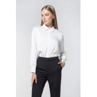 ราคา ESPADA เสื้อเชิ้ตผ้าซาตินมันวาว ผู้หญิง สีขาว Satin Sheen Shirt 04803 (21350511724)