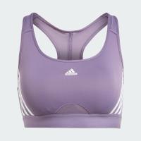 ราคา adidas เทรนนิง สปอร์ตบราซัพพอร์ตระดับปานกลาง adidas Powerreact 3 Stripes ผู้หญิง สีม่วง HZ8606 (19267388395)