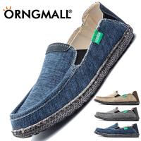 ราคา ORNGMALL รองเท้าโลฟเฟอร์ผู้ชายรองเท้าลำลองผู้ชายระบายอากาศได้รองเท้าผ้าใบ Espadrilles สบายน้ำหนักเบามากรองเท้าส้นเตี้ยไซส์39 48 (21571462186)