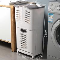 ราคา Ecoo MALL ตะกร้าใส่ผ้า ตะกร้าผ้า มีล้อ ตะกร้าอเนกประสงค์ ตะกร้ามีล้อ จัดเก็บเสื้อผ้า ตะกร้าพับได้ ตะกร้าผ้าใส่ผ้าเตรียมซัก (21962982198)