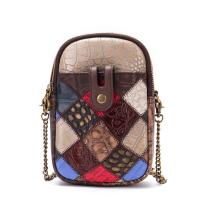 ราคา EDERN ใหม่กระเป๋าสะพายไหล่หนังแท้สำหรับผู้หญิงกระเป๋าสลิงย้อนยุคแฟชั่นเย็บปะติดปะต่อกันกระเป๋าโทรศัพท์มือถือกระเป๋าสะพายข้างขนาดเล็กสุภาพสตรีกระเป๋าโซ่ (18254753345)