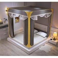 ราคา มุ้งกันยุง รุ่นใหม่ มุ้งมีม่าน มีพื้นมุ้งตาข่าย มุ้งครอบ5ฟุต 6ฟุต 6 6ฟุต ผ้ามุ้งพร้อมเสาสแตลเลสและม่านมุ้ง มุ้งเต็นท์ (21546684144)