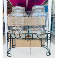 ราคา โถจ่ายน้ำหวาน โถคู่จ่ายน้ำมีแกนใส่น้ำแข็ง โหลจ่ายน้ำ โหลจ่ายน้ำหวาน โถแก้ว โหลแก้ว โถน้ำ โถจ่ายน้ำผลไม้ โถจ่ายน้ำแบบมีก็อกพร้อมฐานตั้ง 4ลิตร ต่อโถ (21993684779)