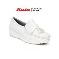 ราคา Best Seller Bata LADIESCASUAL รองเท้าลำลอง รองเท้าพยาบาล MOCCASINE Nurse แบบสวม สีขาว รหัส 5511006 Ladiesflat Fashion (1353044660)