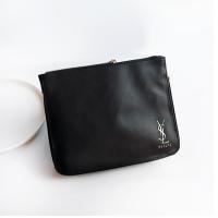 ราคา Good looking Free shipping Special counter gift YSL Saint Laurent black velvet lipstick storage bag portable makeup pouch MAY (19071098426)