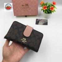 ราคา กระเป๋า สตางค์ กระเป๋าสตางค์ผู้หญิง N57Coach 2in1 ใบกลาง 6นิ้ว พร้อมส่งในไทย (6456508534)