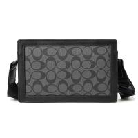 ราคา Light Business Mens Plaid Shoulder Bag All Match Fashionable Small Square Bag Street Outdoor Square Box Small Bag Crossbody Bag Small Bag (21434604111)