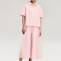 ราคา Closet Crush ชุดเซ็ตเสื้อเชิ้ตแขนสั้นและกางเกงขายาว5ส่วน สีชมพู (21828980219)
