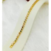ราคา JIJD CW66 สร้อยข้อมือนพเก้า งาน CZ แท้ ความยาว 17 5 ซม (18196909768)