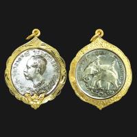 ราคา พระเครื่อง สมเด็จ ร 5 ปราบฮ่อ เลี่ยมกรอบ ชุบทองแท้ จี้พระ จี้เครื่องราง (21813430222)