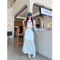 ราคา ? ? ? ? ? ? กระโปรงยาวผ้าลูกไม้ซีทรู (21980511552)