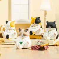 ราคา Almost Best พร้อมส่ง โมเดลแมวนั่งโชว์ไข่ ทาสแมว CJOY CAT ของสะสม ของเล่น (21074157008)