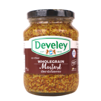ราคา ดิวีเลย์ มัสตาร์ด โฮลเกรน 320 กรัม Wholegrain Mustard 320g Develey brand (20533855786)
