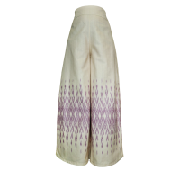 ราคา กางเกงลายไทย ผ้าฝ้าย ขาบาน (21337673130)