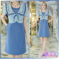 ราคา New ชุดเดรชโทนสดใสป้ายnuchy (21890103773)