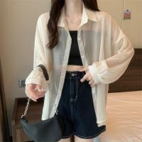 ราคา INS w246เสื้อเชิ้ตแขนยาว ผ้าชีฟองหนา ผ้ามีแวววาว ระยิบระยับด้วย ผ้าซีทรู สไตล์แฟชั่น 6 สี ใส่สบาย (19723499310)