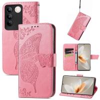 ราคา เคสกระเป๋าสตางค์ Vivo V27 5G V25e V27e เคสแบบฝาพับสำหรับ Vivo V25 V27 Pro V27Pro V25Pro V 25 V 27 VivoV27 5G เคสแบบมีที่วางเคสบัตรหนัง PU ลายนูนรูปผีเสื้อเคสฝาครอบโทรศัพท์ (18455937016)