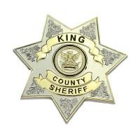 ราคา Hot ภาพยนตร์ The Walking Dead Uniform Star King County นายอำเภอ Letter Badge Gaes คอสเพลย์ Pin เสื้อเข็มกลัดเครื่องประดับ Dropshipping4 1 (21648914740)