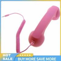 ราคา 3 5mm Universal Phone Telephone Radiation proof Receivers Cellphone Handset Classic Headphone MIC Microphone (21161379529)