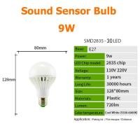 ราคา WI หลอดไฟเซนเซอร์ตรวจจับการเคลื่อนไหว E27ในบ้านโคมไฟเซ็นเซอร์เสียง3W 5W 7W 9W 12W ทางเดินไฟกลางคืน RP0740 RP0741 (16958798119)