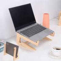 ราคา Universal laptop thermal stand holder for notebook Pro Air Pro detachable wooden holder Mount (21665362097)
