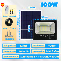 ราคา 1 แถม 1 โซล่าเซลล์ ไฟโซล่าเซล 1000W ไฟโซล่าเซลล์ ไฟสปอร์ตไลท์ Solar Light โคมไฟโซล่าเซล โคมไฟติดผนัง โคมไฟสปอร์ตไลท์ หลอดไฟ led กันน้ำ IP67 ป้องกันฟ้าผ่า พร้อมรีโมท จัดส่งภายใน 24 ชั่วโมง สว่างอัตโนม 