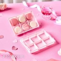 ราคา E82 กล่องเค้กพลาสติกฐานชมพู E 82 กล่องเบเกอรี่6ช่องฐานชมพู เค้ก6หลุม เค้ก6ชิ้น เค้กชิ้น6ช่อง ห่อปลีก25ชุด (5285950244)