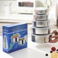 ราคา ชุดชามสแตนเลส 5 ใบ ชามเก็บอาหารสแตนเลส กล่องเก็บอาหารสแตนเลส (21921109618)