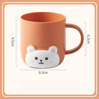ราคา แก้วน้ำพลาสติก แก้วน้ำสำหรับแปรงฟัน ลายการ์ตูนหมีน่ารัก ของใช้เด็ก (21358178640)