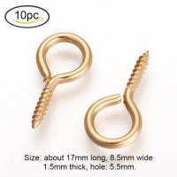 ราคา Beebeecraft 10 100 PC 304 สแตนเลสสกรูหมุดหมุดตาหมุดตะขอตาไก่สกรูเกลียวตะขอตะขอหมุด Bails สำหรับครึ่งเจาะลูกปัดเครื่องประดับทำ (15760587660)