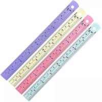 ราคา ไม้บรรทัดอลูมิเนียม เคลือบสี 12 นิ้ว ไม้บรรทัด (10414172606)