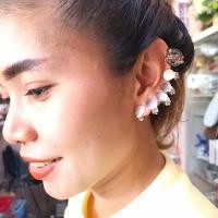 ราคา แป้น ต่างหูหนีบ สีเงิน ใหญ่ จำนวน 6 ชิ้น (9854987740)