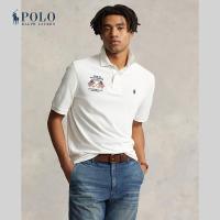 ราคา Polo Ralph Lauren เสื้อโปโลผู้ชาย Polo Classic Fit Flag Embroidered Polo Shirt รุ่น MNPOKNI1N822433 สีขาว (20757950622)