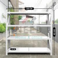 ราคา Warehouse Shelf ราคาส่ง ชั้นเหล็ก 4 ชั้น ชั้นวางของ ชั้นวางสินค้า ชั้นเหล็กวางของ ชั้นเหล็กฉาก ชั้นวางสินค้า ชั้นวางของโรงงาน ขนาด 2X2 ม (21962195236)