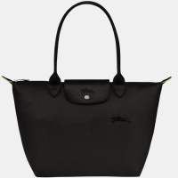ราคา 100 Genuine longchamp Le Pliage Green Handbag M foldable green long handle waterproof Canvas Shoulder Bags size M Tote Bag L2605919001 Black color (21622928766)