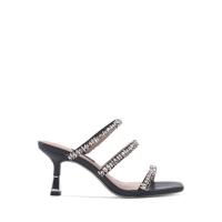 ราคา Nine West รุ่น Macai รองเท้าแตะส้นสูง สีดำ (21393652247)