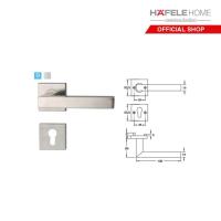 ราคา HAFELE ชุดมือจับก้านโยกประตูสแตนเลสสตีล รุ่นพรีเมี่ยม สำหรับประตูทางเข้า (20068042289)