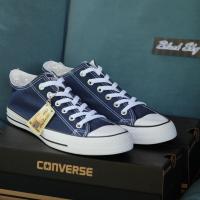ราคา Converse All Star Classic ox Blue รุ่นฮิต สีกรม รองเท้าผ้าใบ คอนเวิร์ส ได้ทั้งชายหญิง (3949452509)