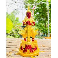 ราคา ท้าวเวสสุวรรณ ประทับพระราหูเนื้อเเร่เหล็กน้ำพี้ขนาดฐาน6นิ้ว สูง14 5นิ้ว หนัก3กก แถมฟรีฐานรอง คาถาบูชา (16339946697)