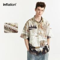 ราคา เสื้อบับเบิ้ลสีน้ำสไตล์การท่องเที่ยวเพื่อนันทนาการชุดสายเดี่ยวเงินเฟ้อแบรนด์เนมแขนสั้นสำหรับผู้ชายวัยเยาว์2024ฤดูใบไม้ผลิ ฤดูร้อนสินค้าใหม่ (21988843320)