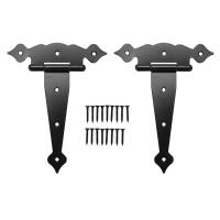 ราคา GoA Heavy Duty Gate Hinges 8inch Strap Hinges Shed Door Hinges Barn Door Hinges for Wooden Fences Decorative Hinges 2Pcs (21421628772)