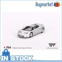 ราคา ของแท้ มีสินค้า Mini GT 704 Bugatti EB110 GT Gio Chiaro LHD รถโมเดล Diecast (21851046402)