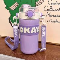 ราคา Sanrio แก้วสแตนเลส Kuromi ขวดน้ําเก็บความเย น่ารัก ของขวัญ (21416929162)