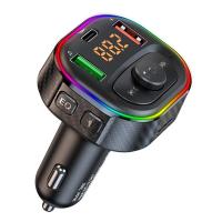 ราคา BBI T86S Car Bluetooth FM Transmitter PD Type C QC3 0 4 8A Dual USB Charger MP3 Player Colorful Light Adapter Handsfree (21443186041)