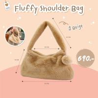 ราคา Teddy House Teddy Shoulder fluffy bag กระเป๋าขนนุ่มคล้องไหล่ พร้อมดีเทลปอมปอม กระเป๋าผ้าขน Fluffy รุ่นOriginal ไม่มีปักหน้าหมีที่กระเป๋า (21973257394)
